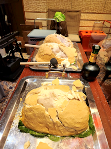 珍酒火焰鹽焗龍崗雞