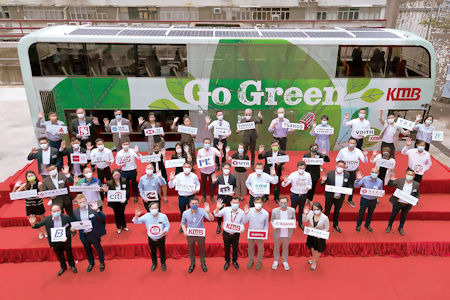 九巴將於89輛現役巴士的車頂加裝第三代太陽能板。