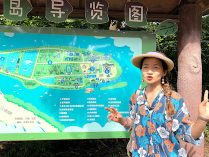 賴澂筠接手管理檀香島後，讓檀香島成為中小學生體驗大自然的基地。