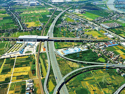 慶盛樞紐區塊現狀圖。