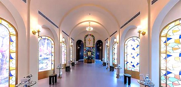 透過VR虛擬實景，遊客可以感受400年前聖保祿學院天主之母教堂的歷史風貌。