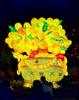 正門的大吉大利花藍。