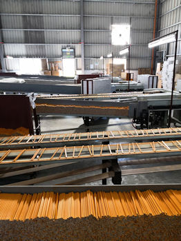 生態鉛筆的生產過程從48道減少到24道，大大減少碳排放量。