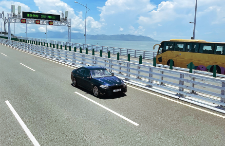 港珠澳大橋部分路段進行維修，司機須留意道路電子資訊通知牌及交通指示。